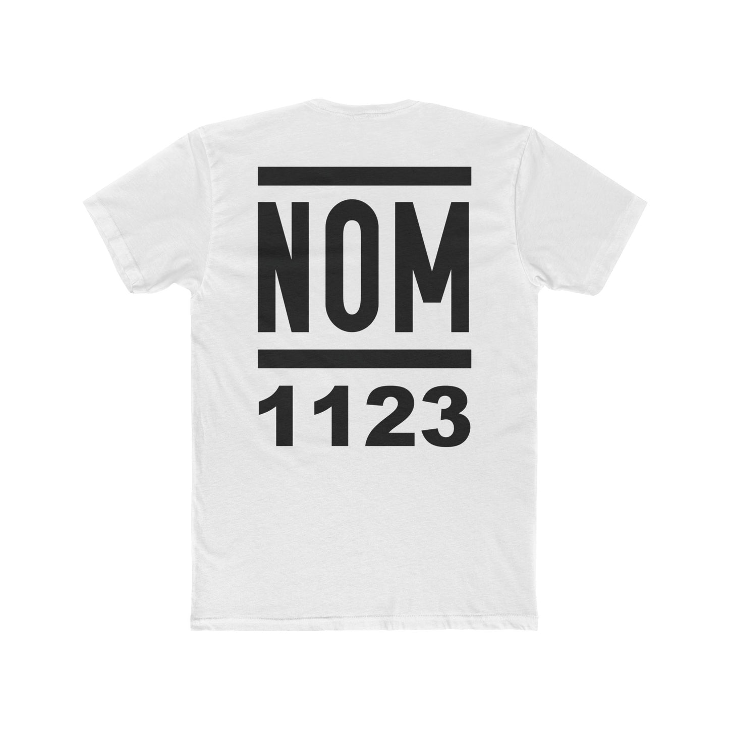 NOM 1123 Short Sleeve Next Level 3600 T-Shirt with Front and Back Logo