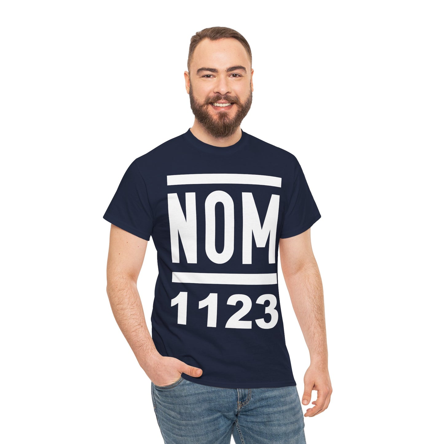 NOM 1123 Short Sleeve Gildan 5000 T-Shirt with Front Logo