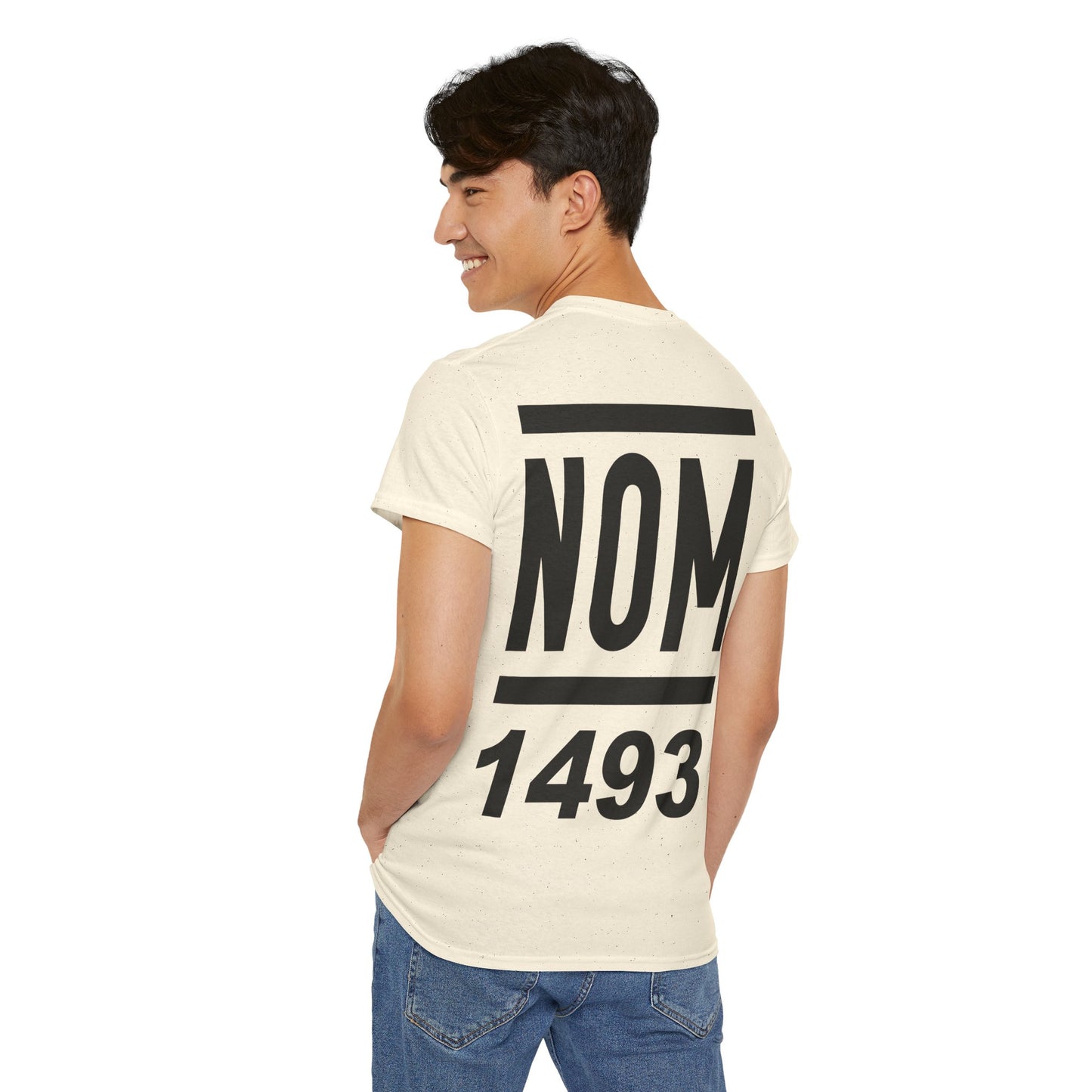 NOM 1493 Short Sleeve Gildan 5000 T-Shirt with Front and Back Logo