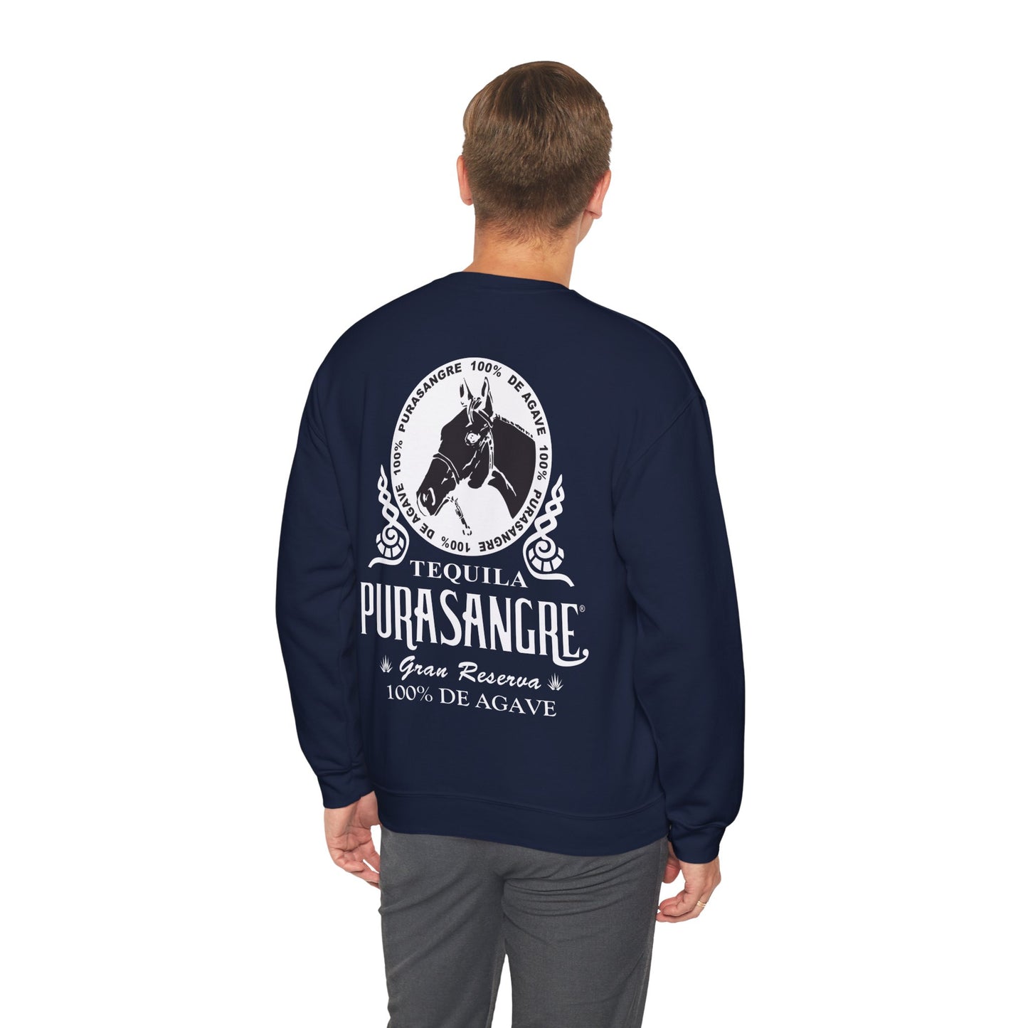 Purasangre Tequila Gilden 18000 Crewneck Sweatshirt with Front and Back Logo