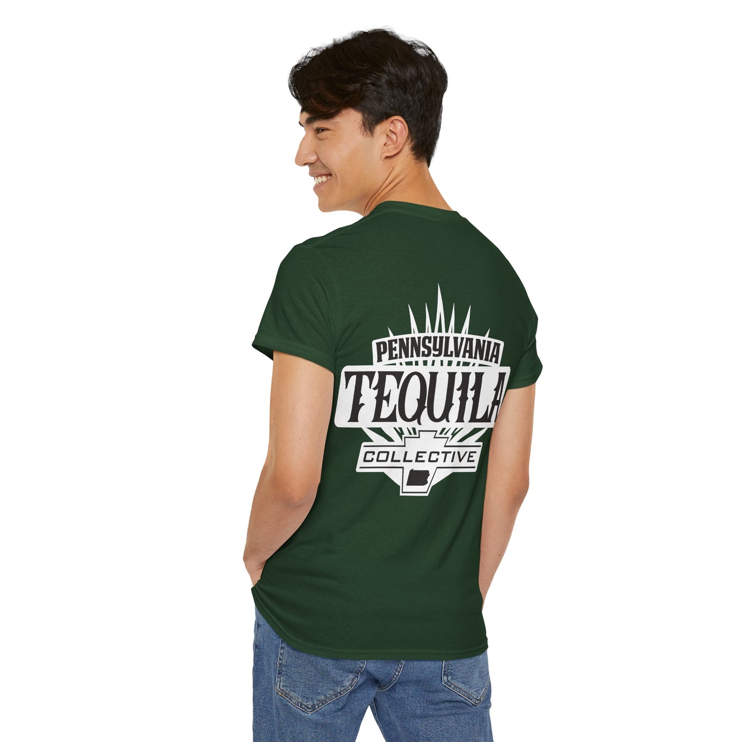 Pennsylvania Tequila Collective Short Sleeve Gildan 5000 T-Shirt with Front and Back Logo