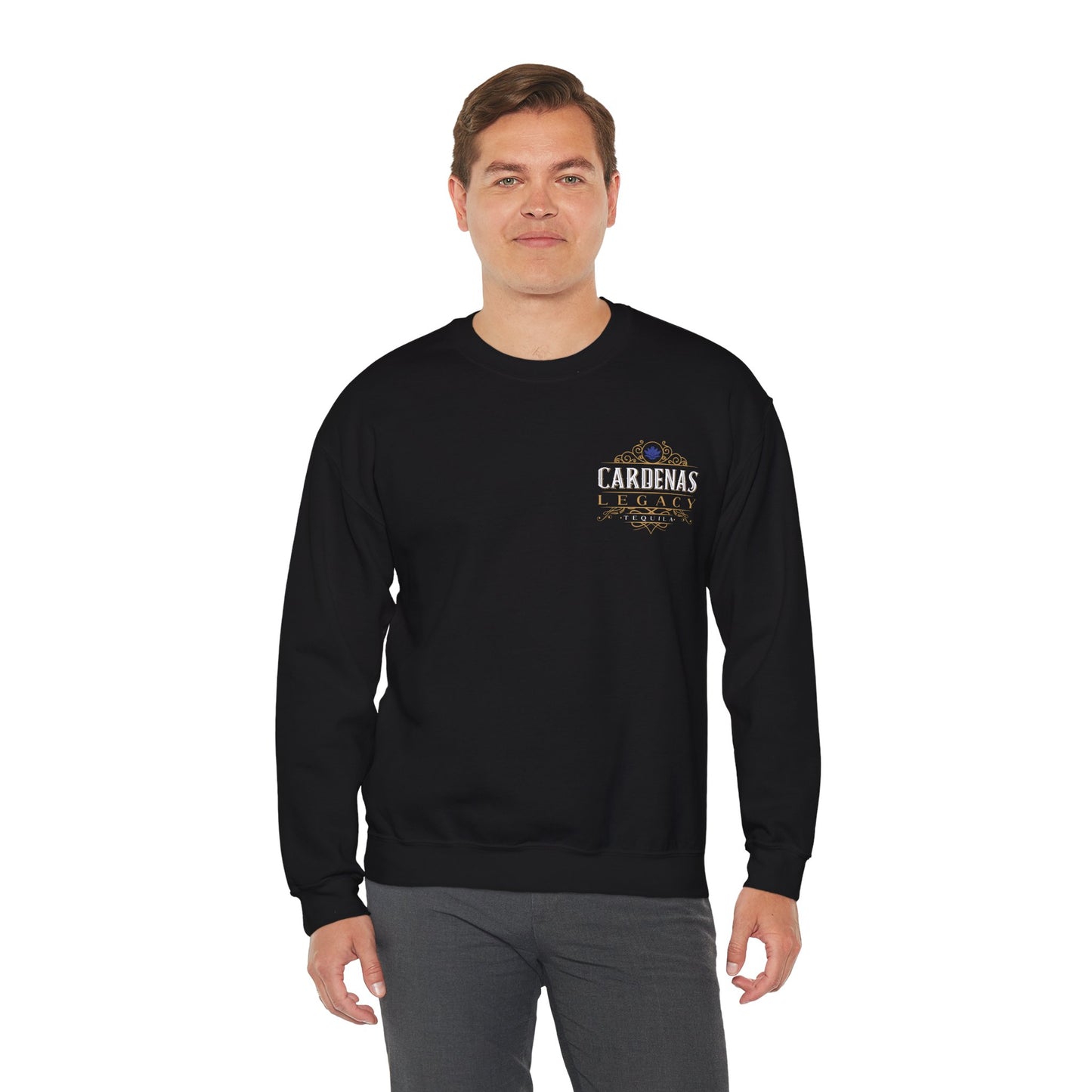 Cardenas Legacy Tequila Gilden 18000 Crewneck Sweatshirt with Front and Back Logo