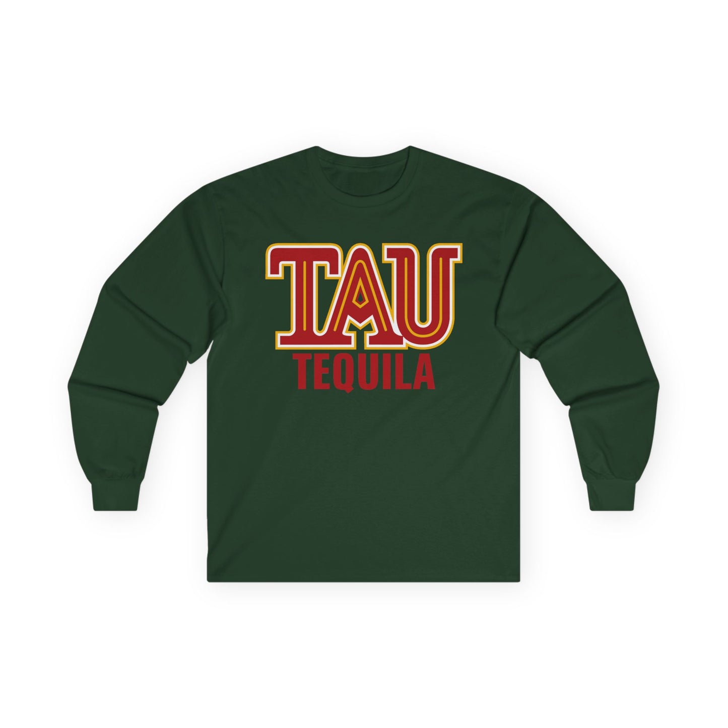 Tau Tequila Long Sleeve Gildan 2400 T-Shirt with Front Logo