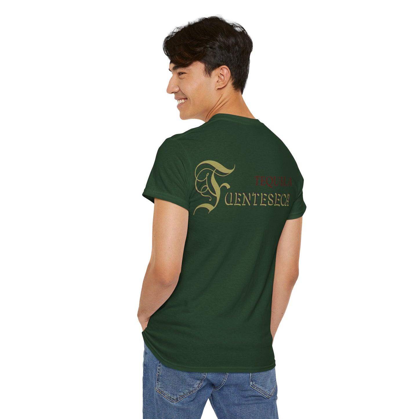 Fuenteseca Tequila Short Sleeve Gildan 5000 T-Shirt with Front and Back Logo