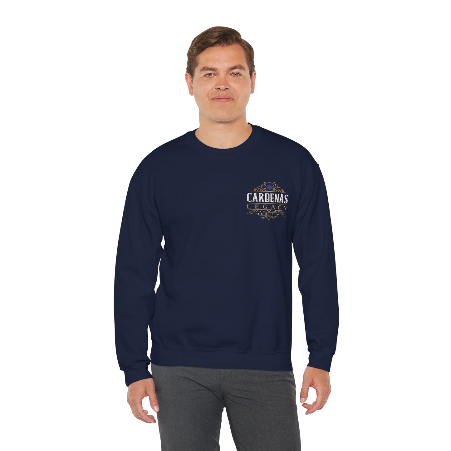 Cardenas Legacy Tequila Gilden 18000 Crewneck Sweatshirt with Front and Back Logo