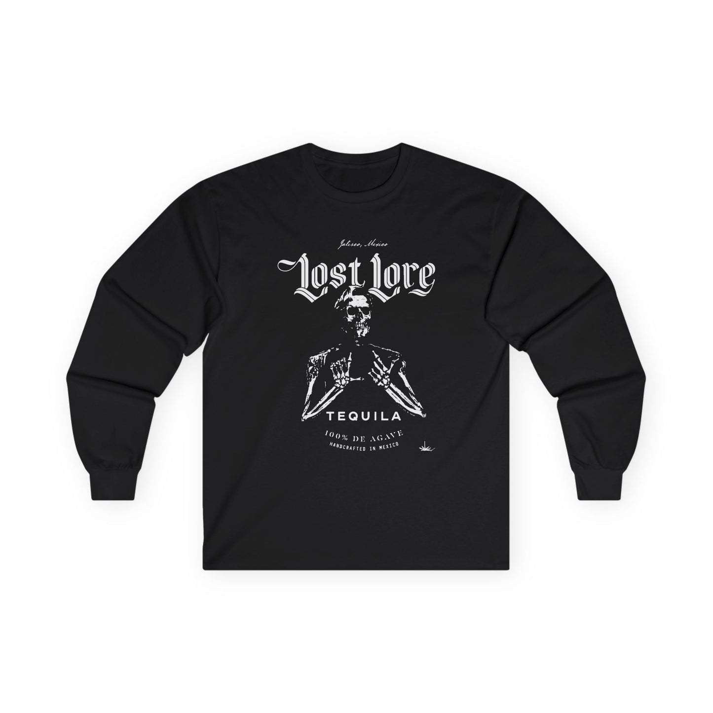 Lost Lore Tequila Miklo Agave Long Sleeve Gildan 2400 T-Shirt with Front Logo