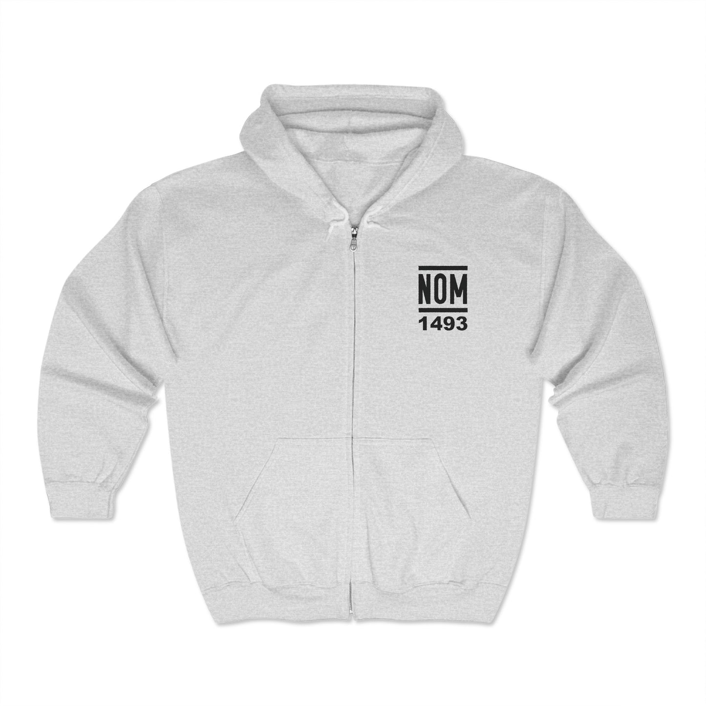 NOM 1493 Gildan 18600 Zip-Up Hooded Sweatshirt