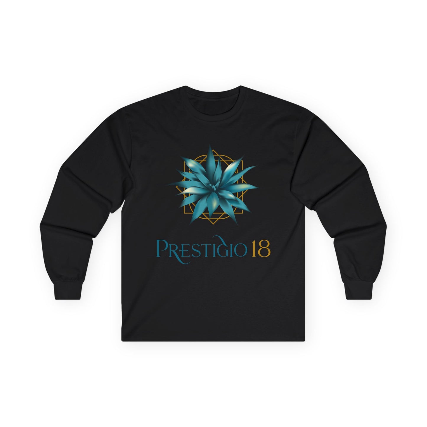 Prestigio 18 Tequila Long Sleeve Gildan 2400 T-Shirt with Front Logo