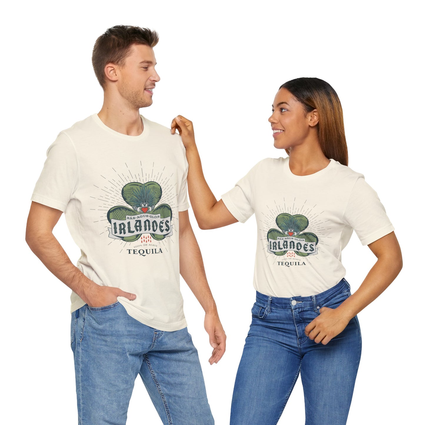 Irlande's Tequila Short Sleeve Bella+Canvas 3001 T-Shirt with Front Logo