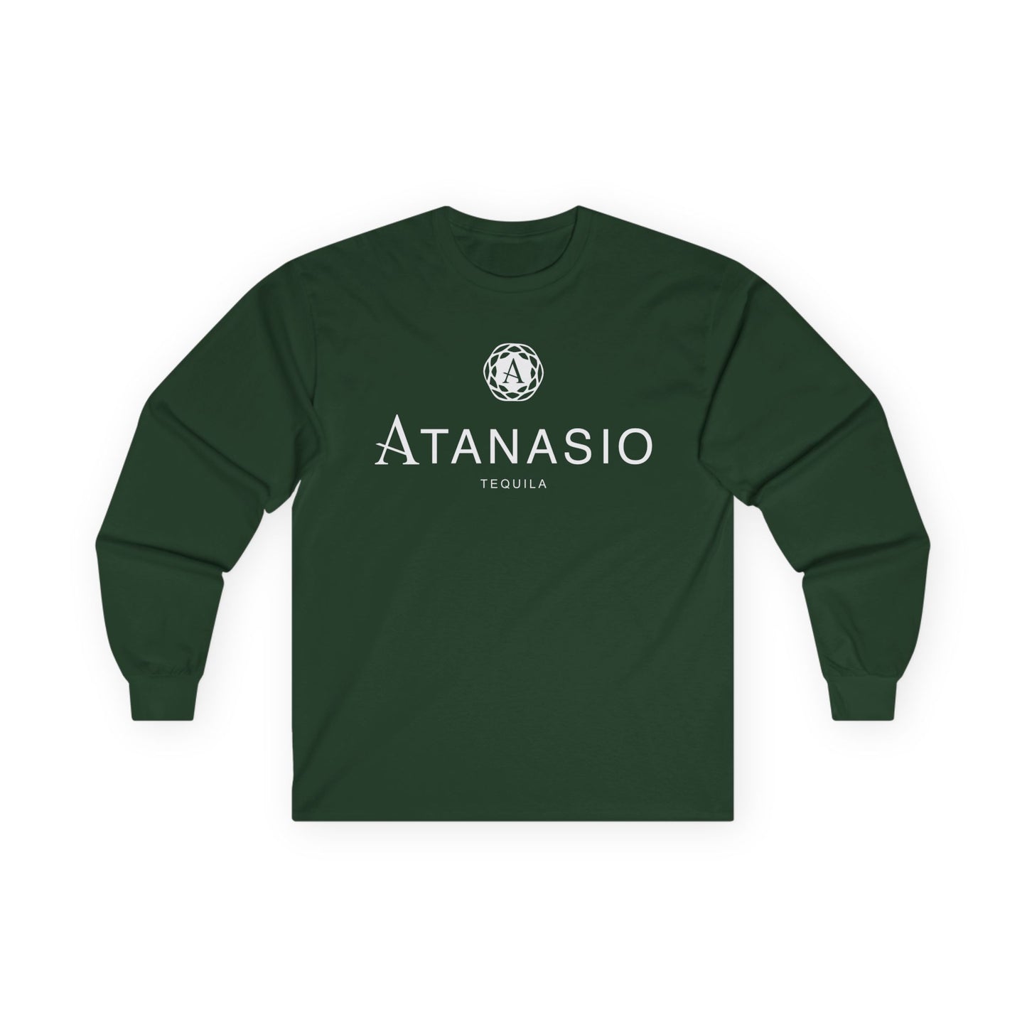 Atanasio Tequila Long Sleeve Gildan 2400 T-Shirt with Front Logo