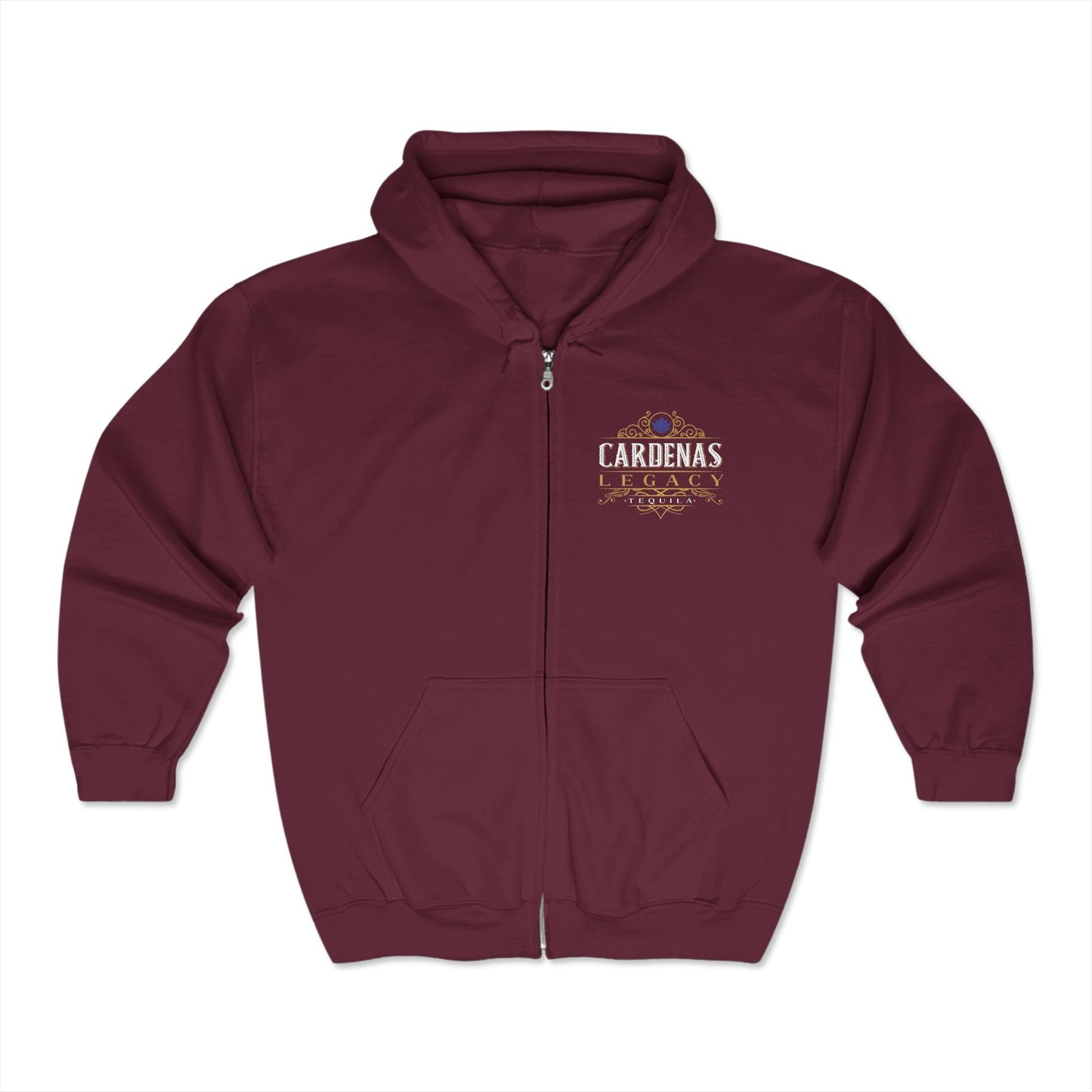 Cardenas Legacy Tequila Gildan 18600 Zip-Up Hooded Sweatshirt