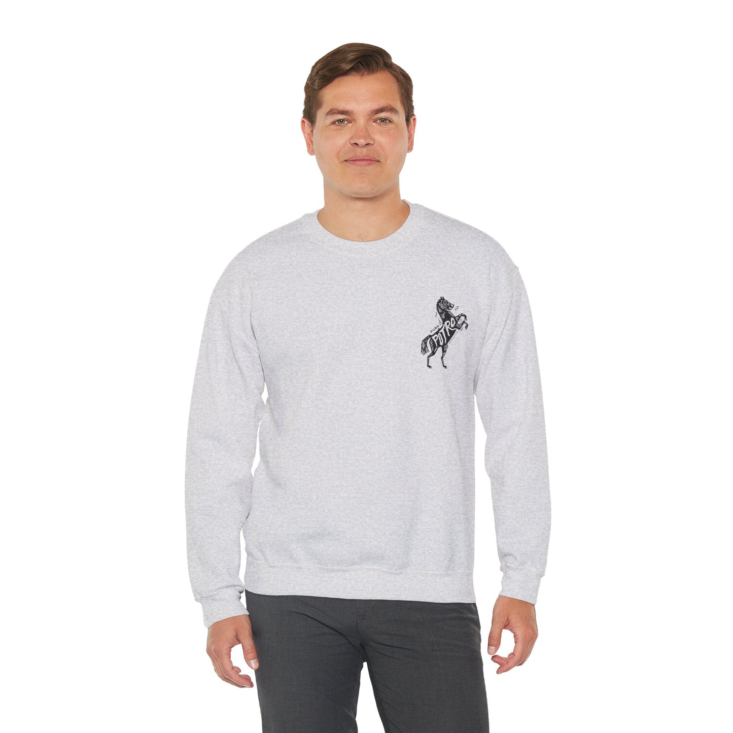 Puro Potro Tequila Gilden 18000 Crewneck Sweatshirt with Front and Back Logo