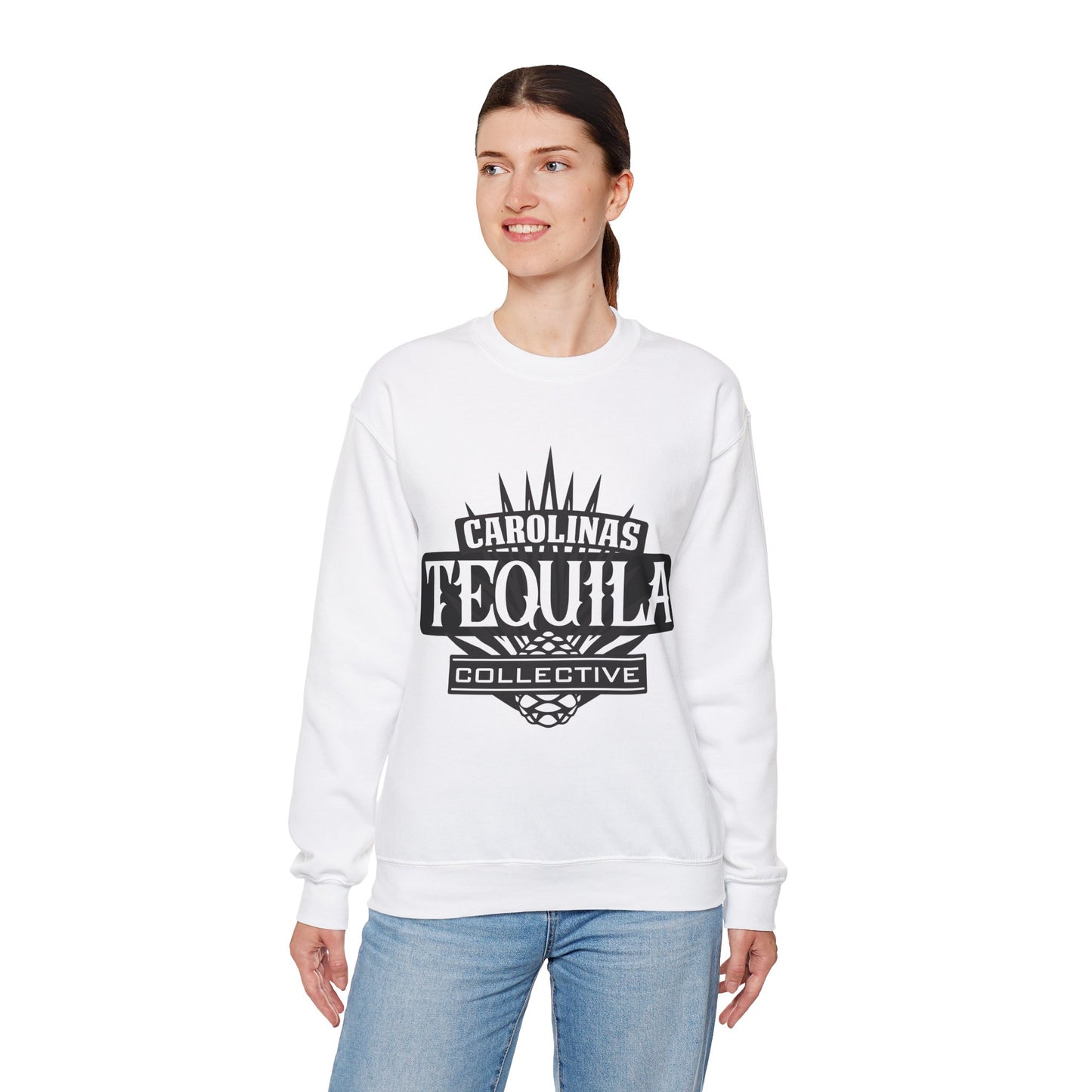 Carolinas Tequila Collective Gilden 18000 Crewneck Sweatshirt with Front Logo