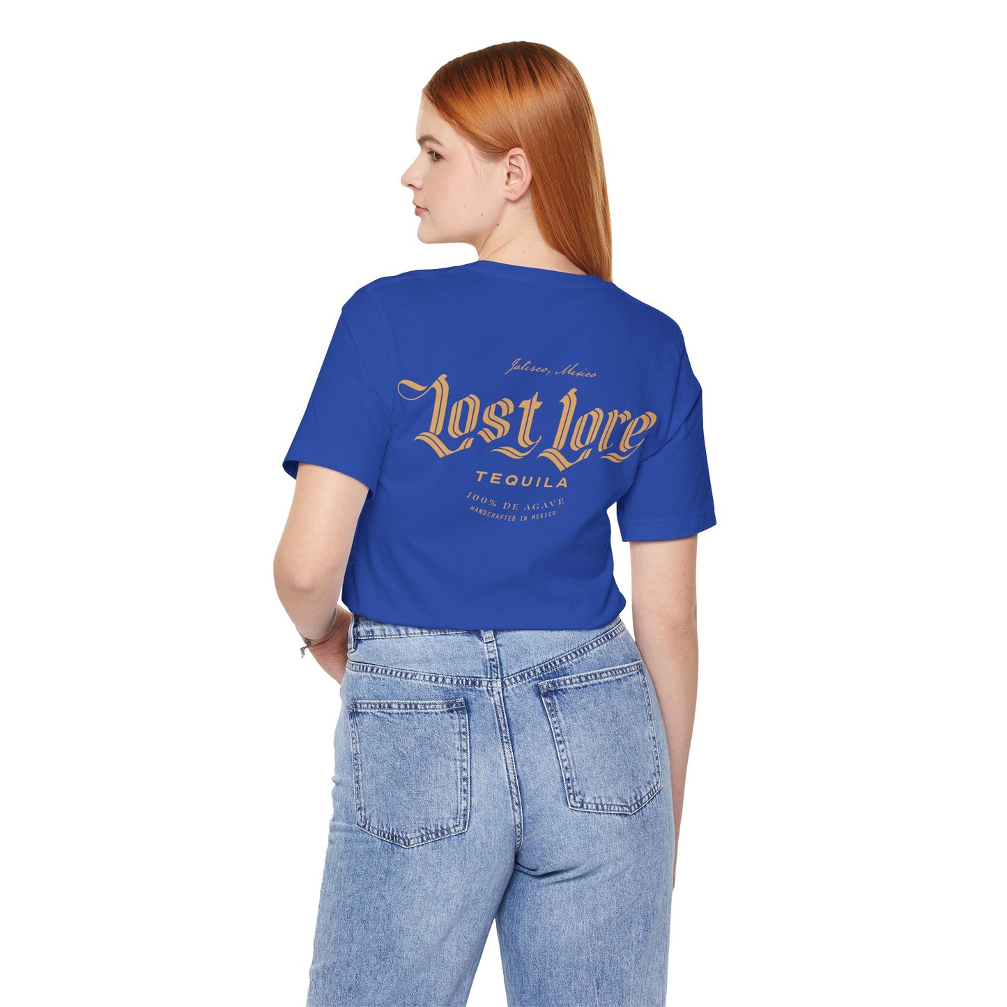 Lost Lore Tequila Short Sleeve Bella+Canvas 3001 T-Shirt with Front and Back Logo