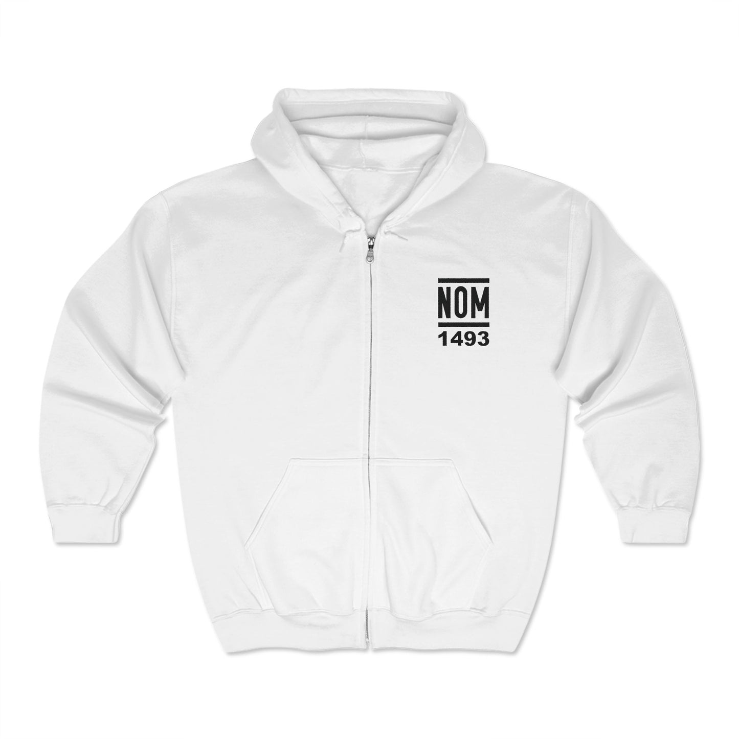 NOM 1493 Gildan 18600 Zip-Up Hooded Sweatshirt