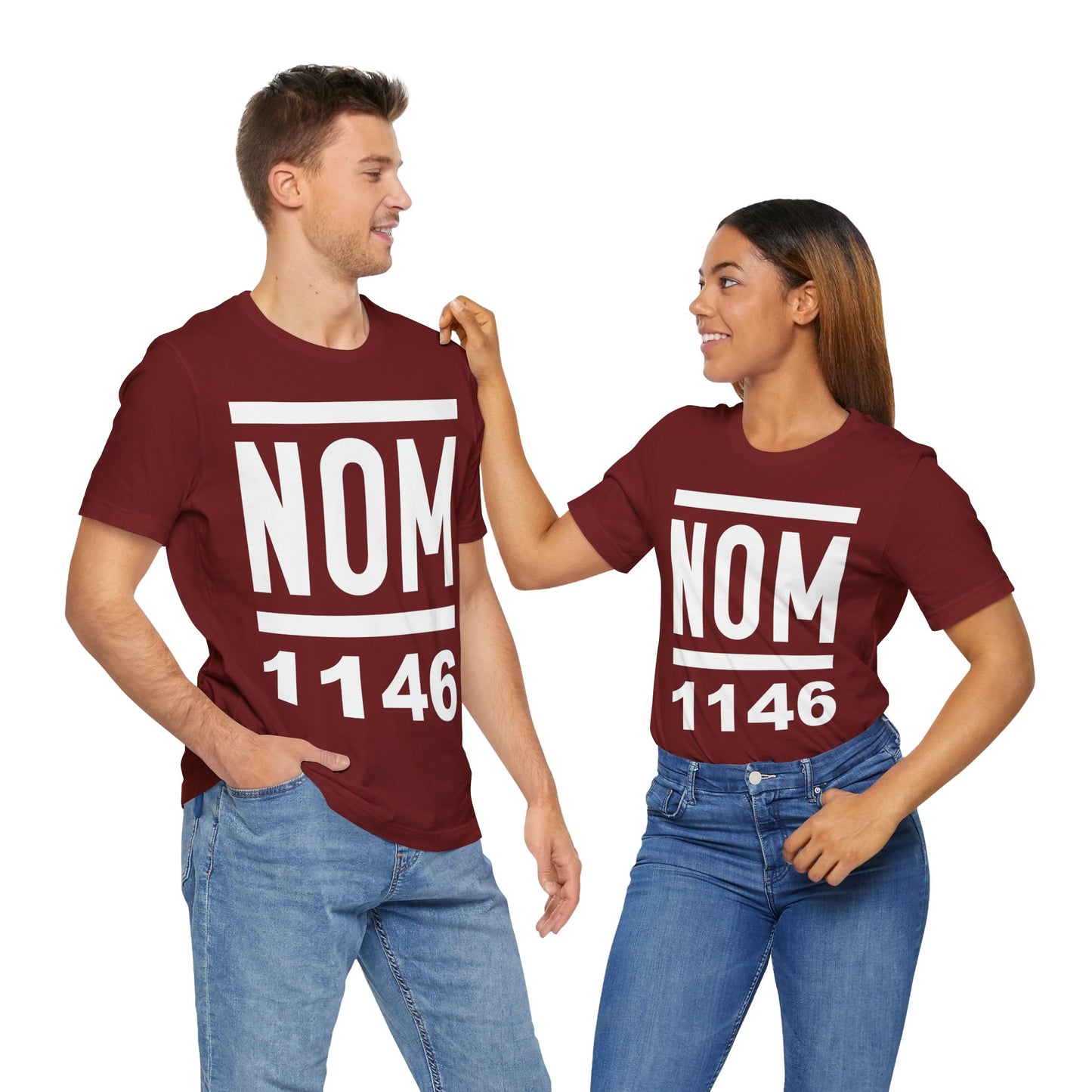 NOM 1146 Short Sleeve Bella+Canvas 3001 T-Shirt with Front Logo