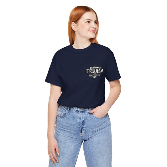 Carolinas Tequila Collective Short Sleeve Bella+Canvas 3001 T-Shirt with Front and Back Logo