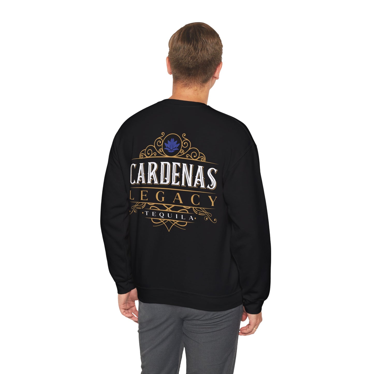 Cardenas Legacy Tequila Gilden 18000 Crewneck Sweatshirt with Front and Back Logo