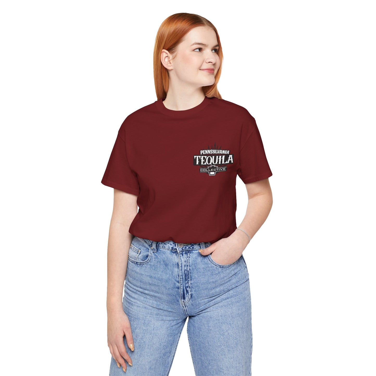 Pennsylvania Tequila Collective Short Sleeve Bella+Canvas 3001 T-Shirt with Front and Back Logo