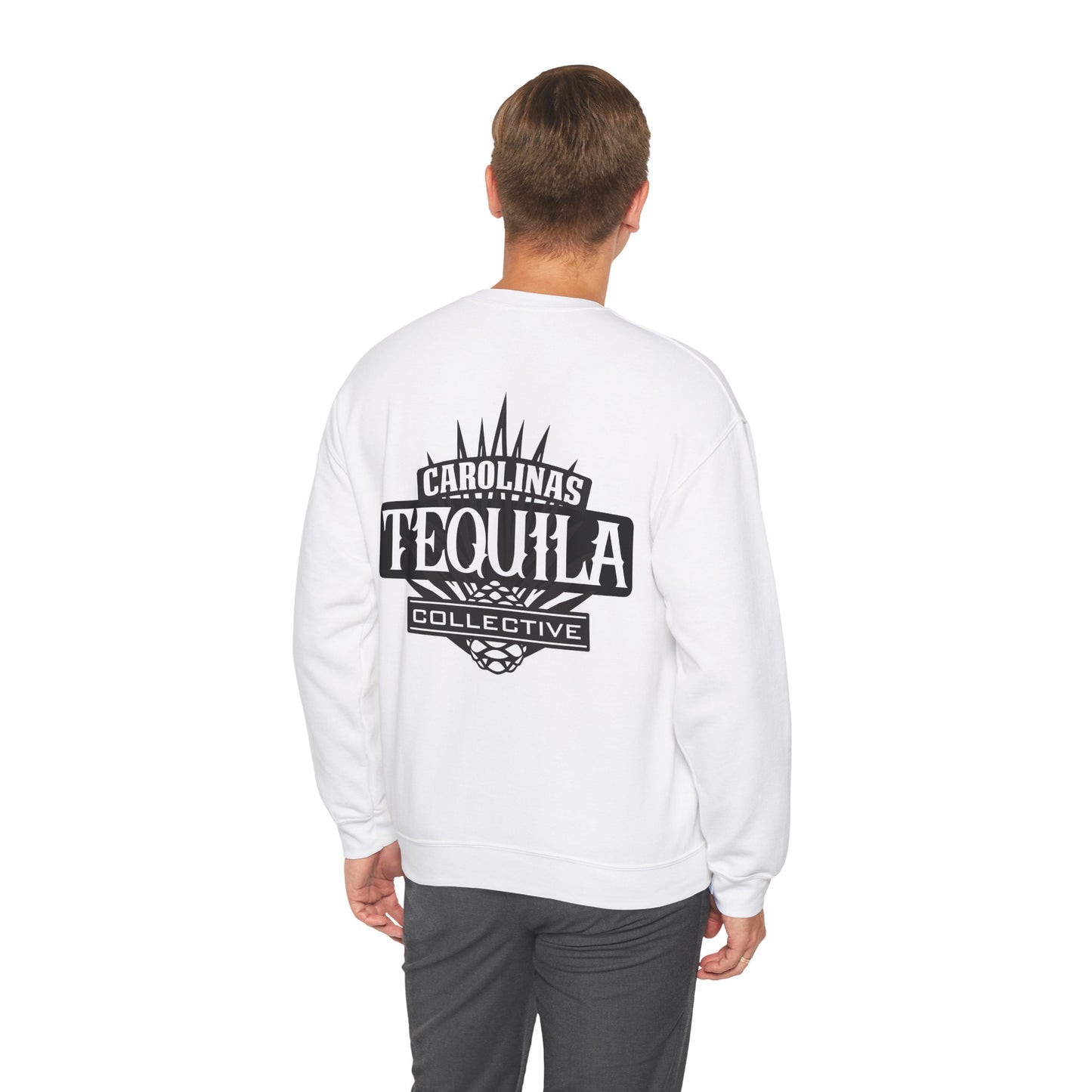 Carolinas Tequila Collective Gilden 18000 Crewneck Sweatshirt with Front and Back Logo