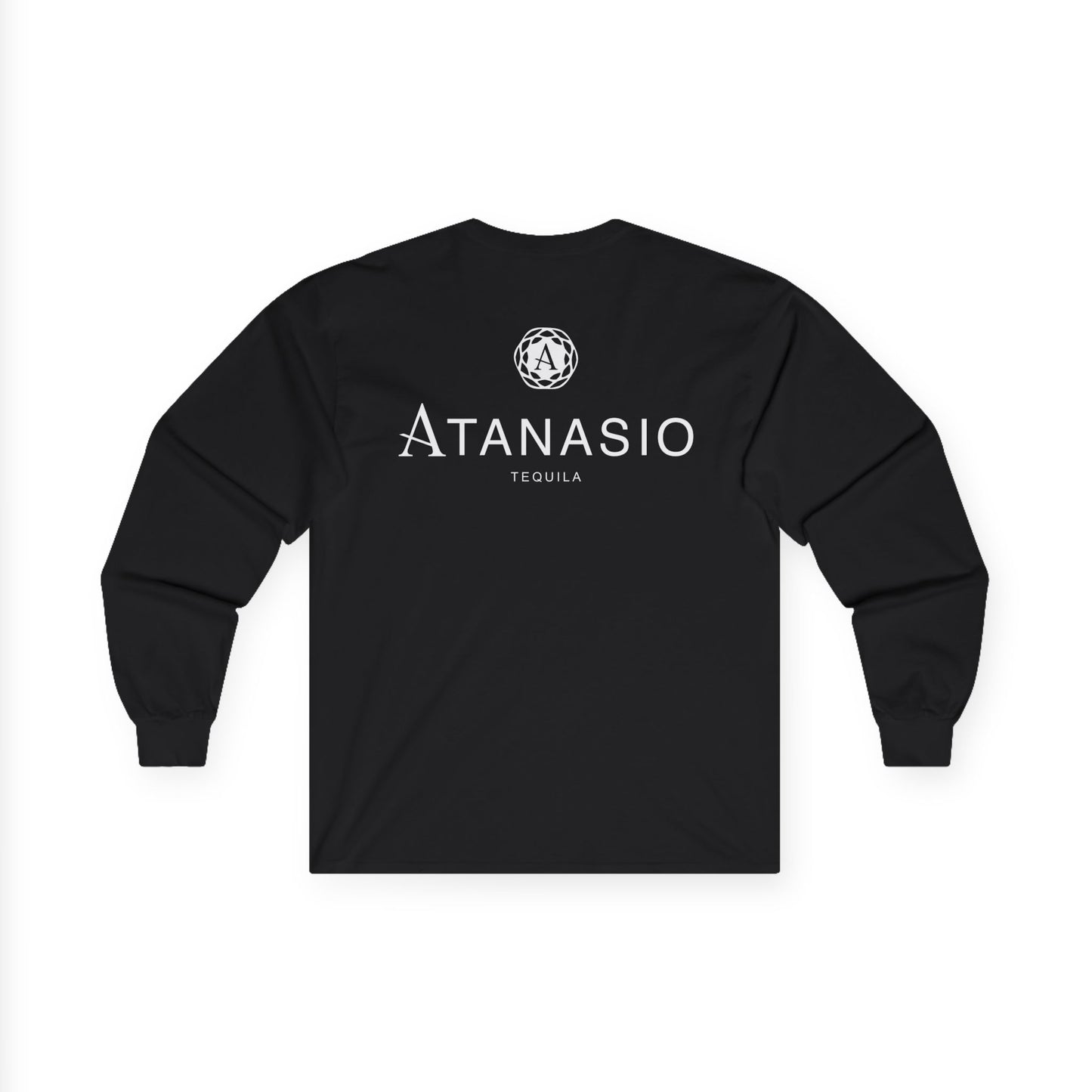 Atanisio Tequila Long Sleeve Gildan 2400 T-Shirt with Front and Back Logo