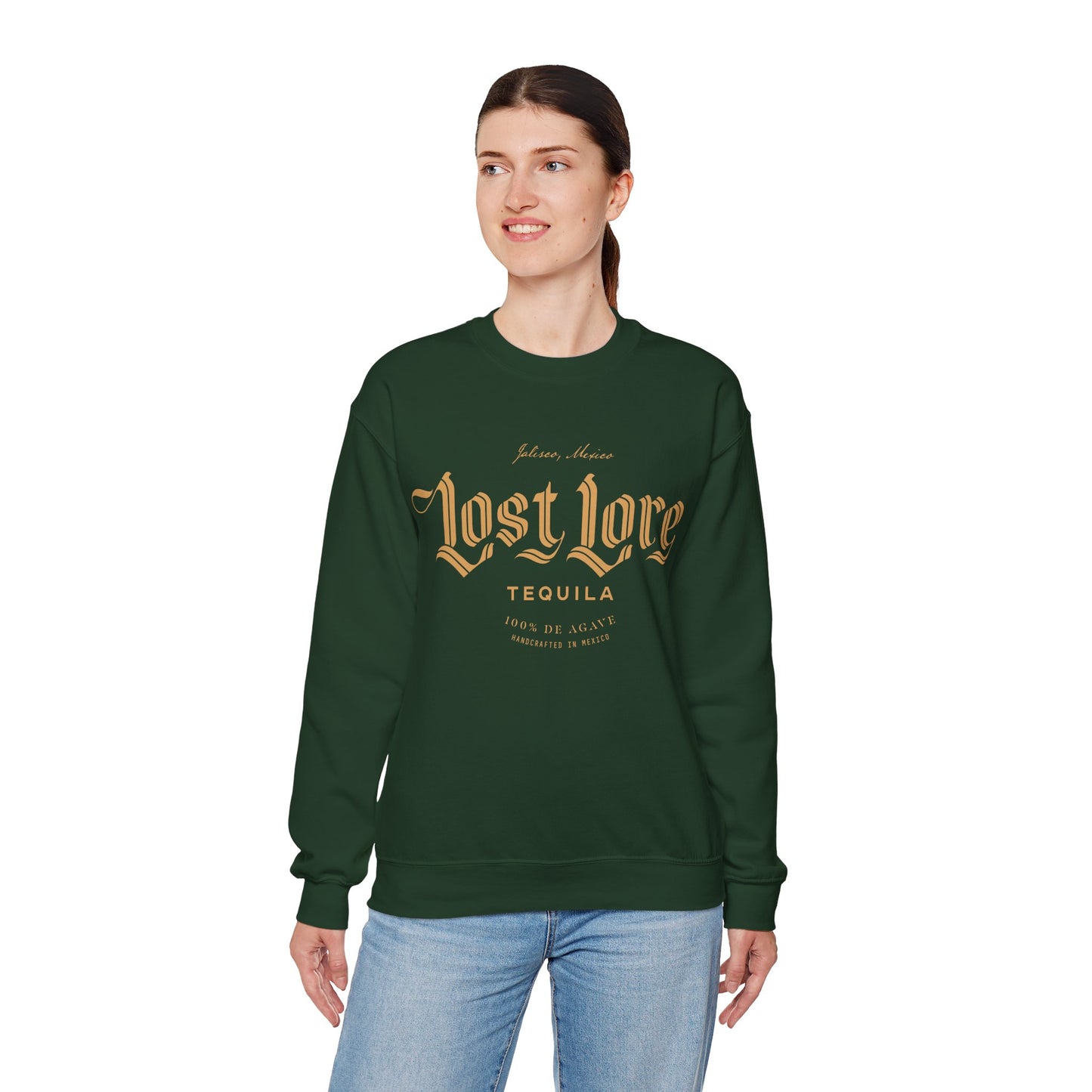 Lost Lore Tequila Gilden 18000 Crewneck Sweatshirt with Front Logo