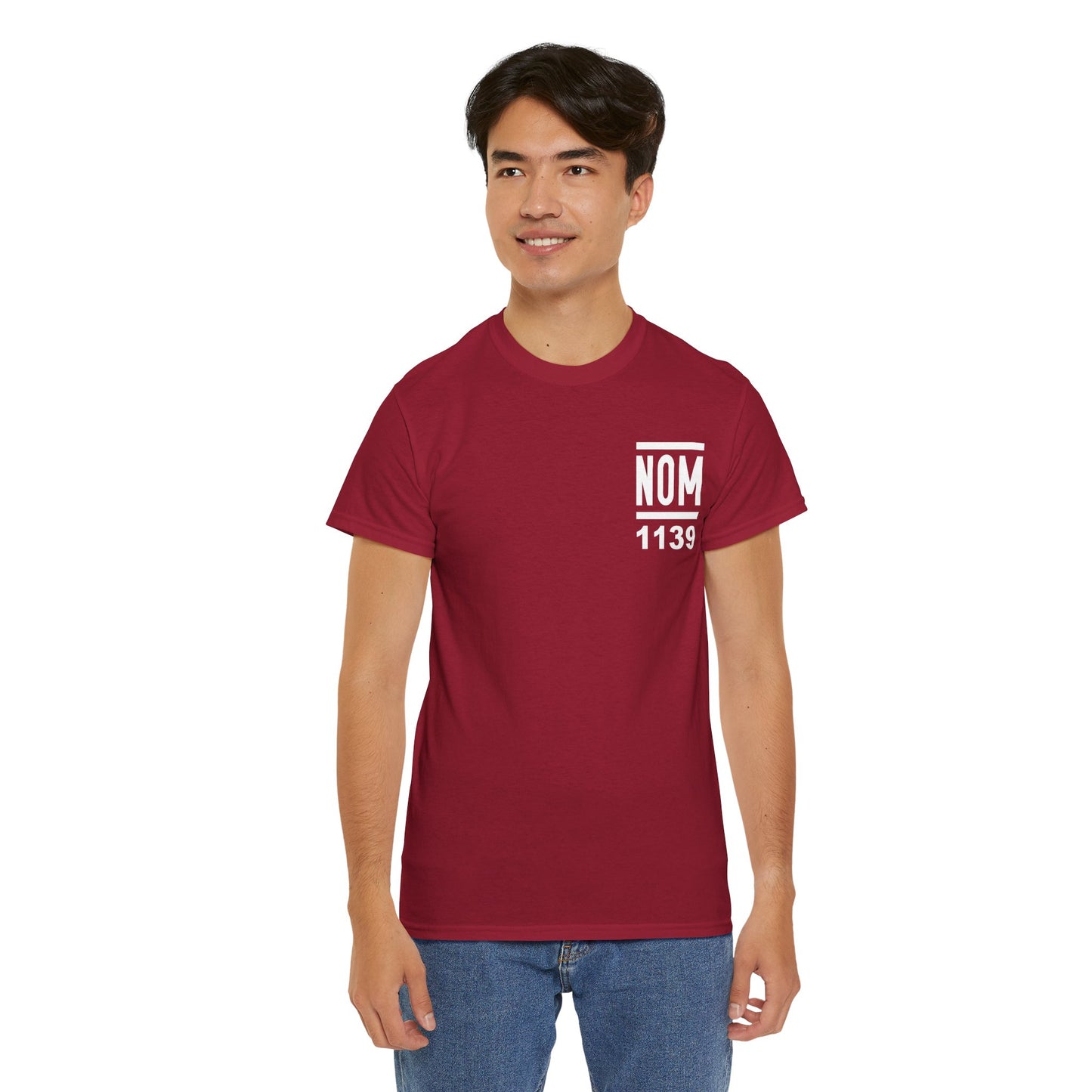 NOM 1139 Short Sleeve Gildan 5000 T-Shirt with Front and Back Logo