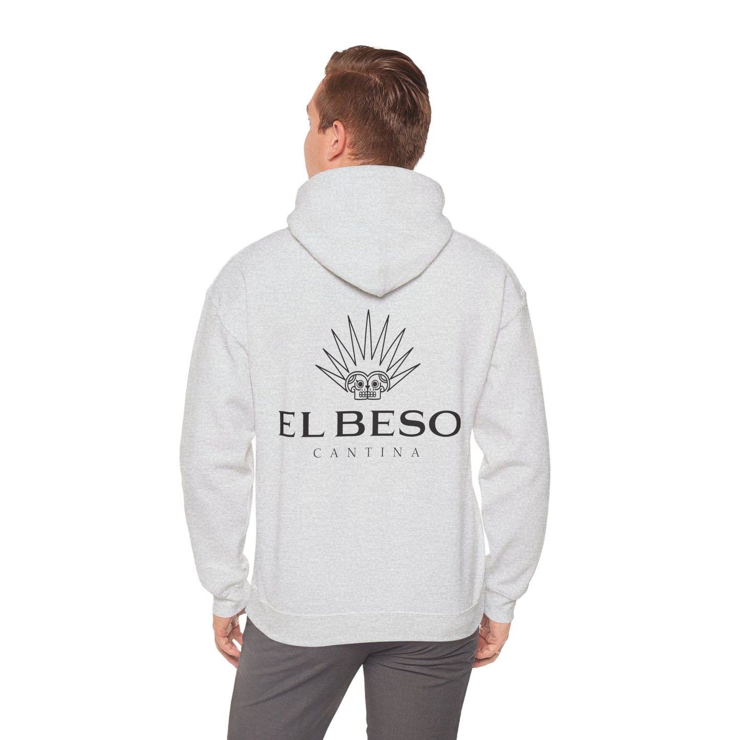 El Beso Cantina Gilden 18500 Hoodie with Front and Back Logo