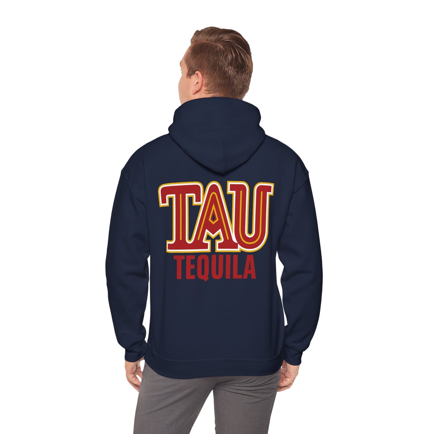 Tau Tequila Gilden 18500 Hoodie with Front and Back Logo