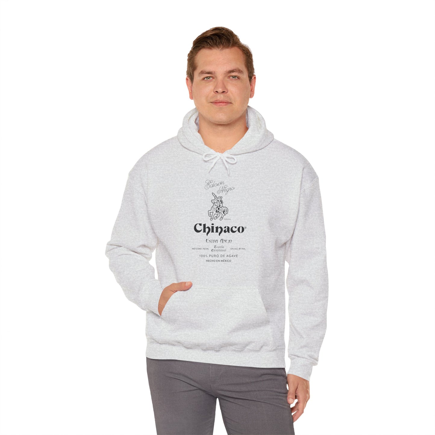 Chinaco Tequila Retro Gilden 18500 Hoodie with Front and Back Logo