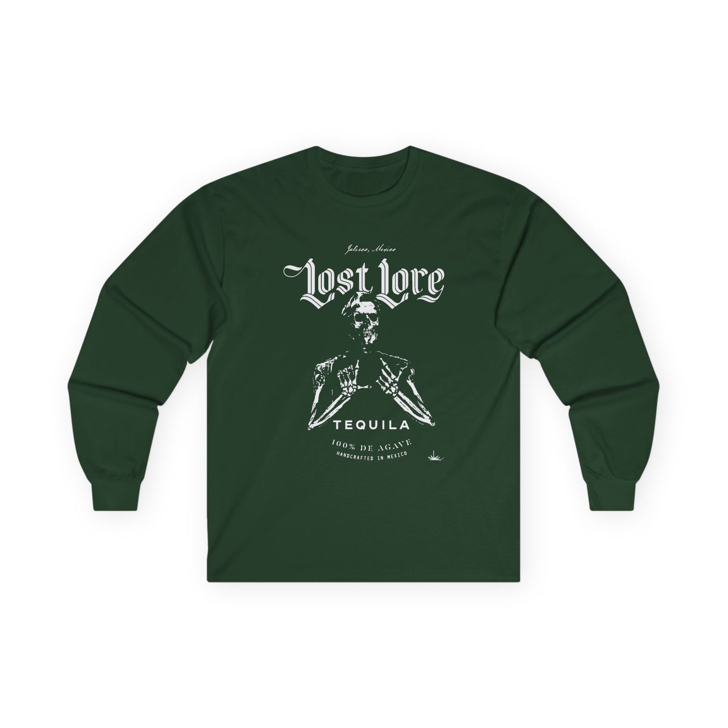 Lost Lore Tequila Miklo Agave Long Sleeve Gildan 2400 T-Shirt with Front Logo