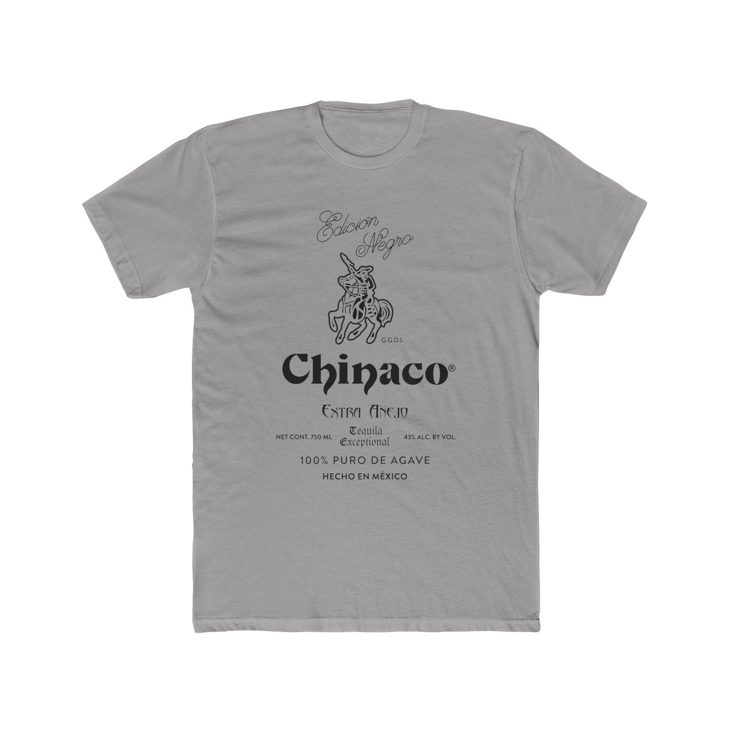 Chinaco Tequila Retro Short Sleeve Next Level 3600 T-Shirt with Front Logo