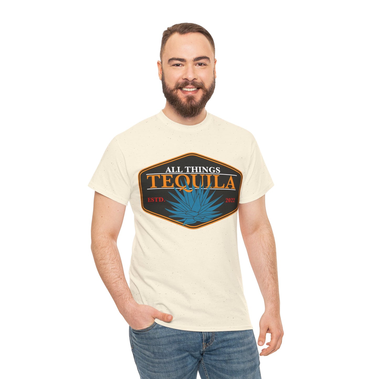 All Things Tequila Short Sleeve Gildan 5000 T-Shirt with Front Logo