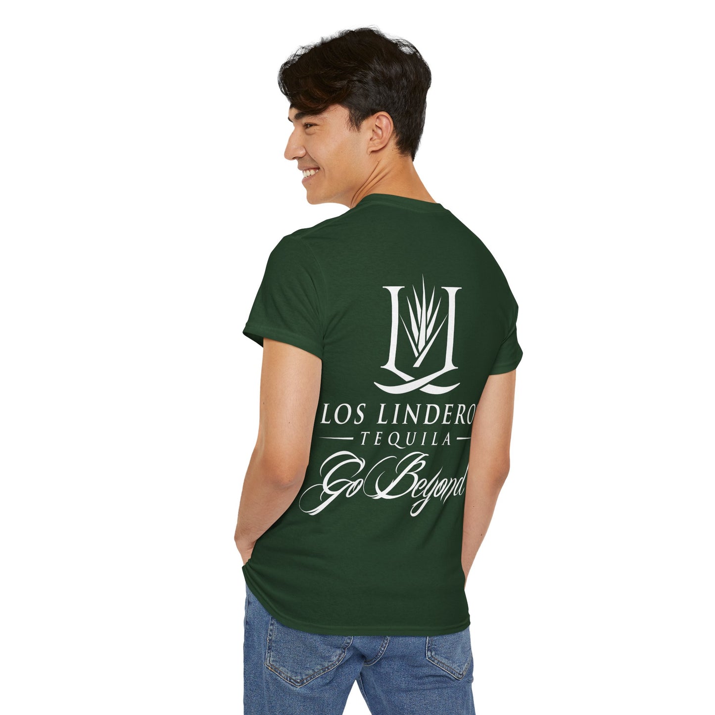 Los Linderos Tequila Short Sleeve Gildan 5000 T-Shirt with Front and Back Logo