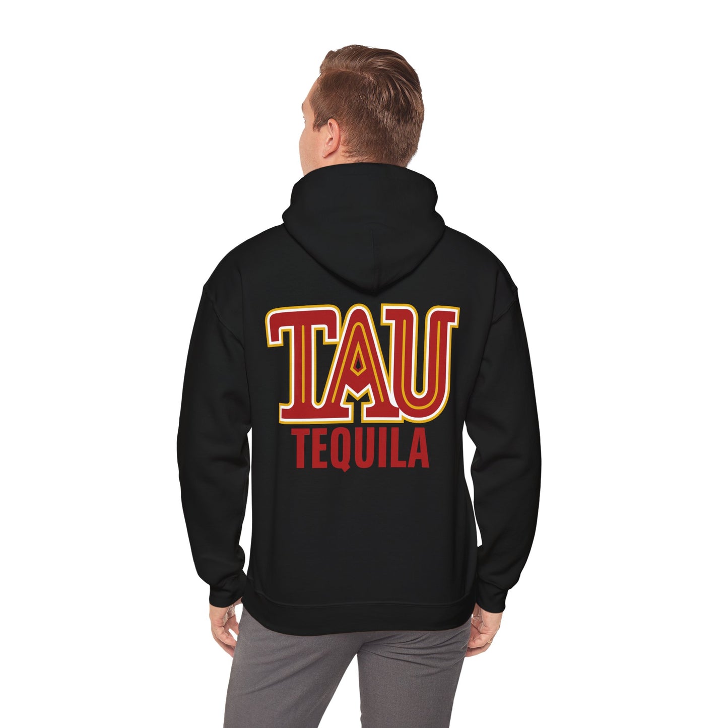 Tau Tequila Gilden 18500 Hoodie with Front and Back Logo