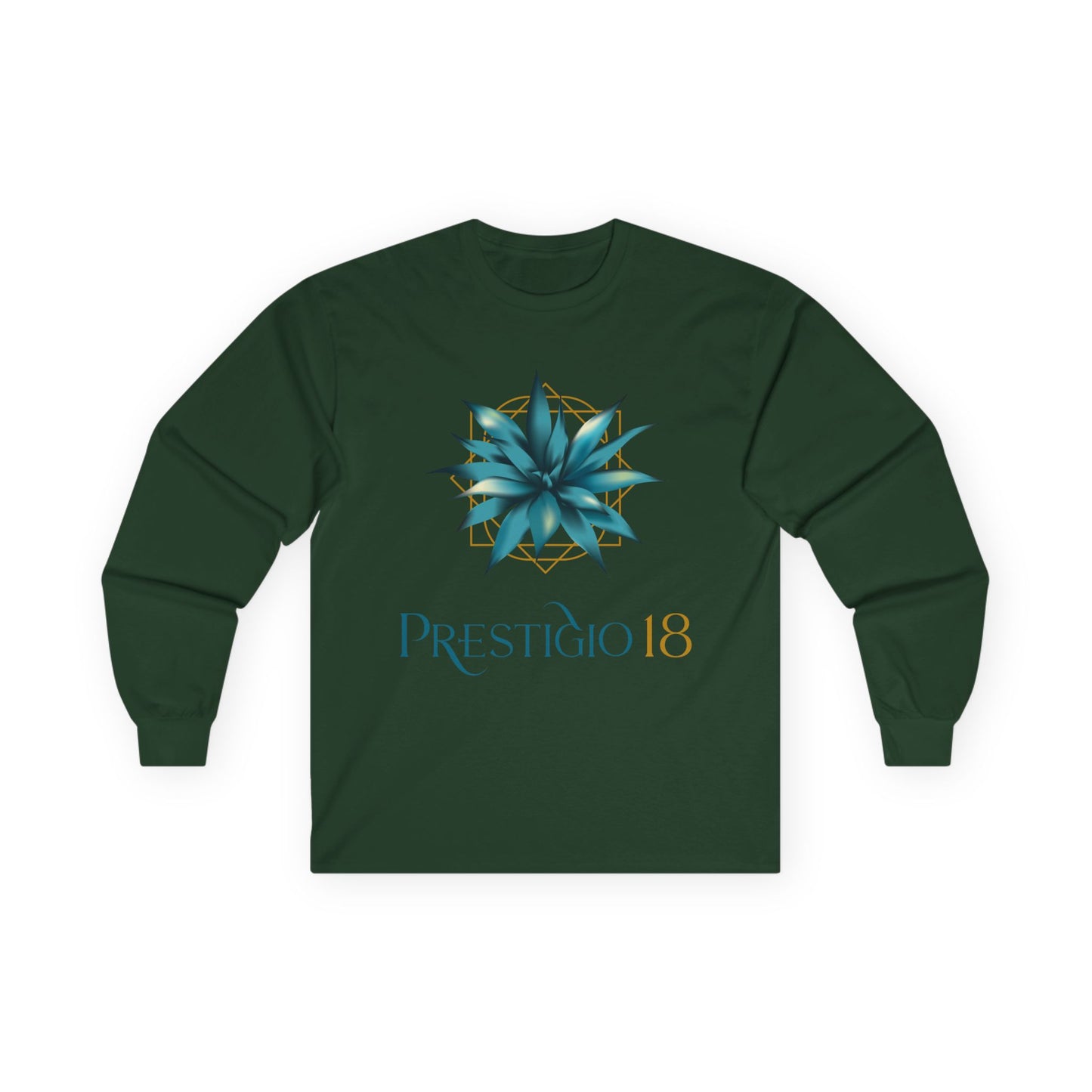 Prestigio 18 Tequila Long Sleeve Gildan 2400 T-Shirt with Front Logo