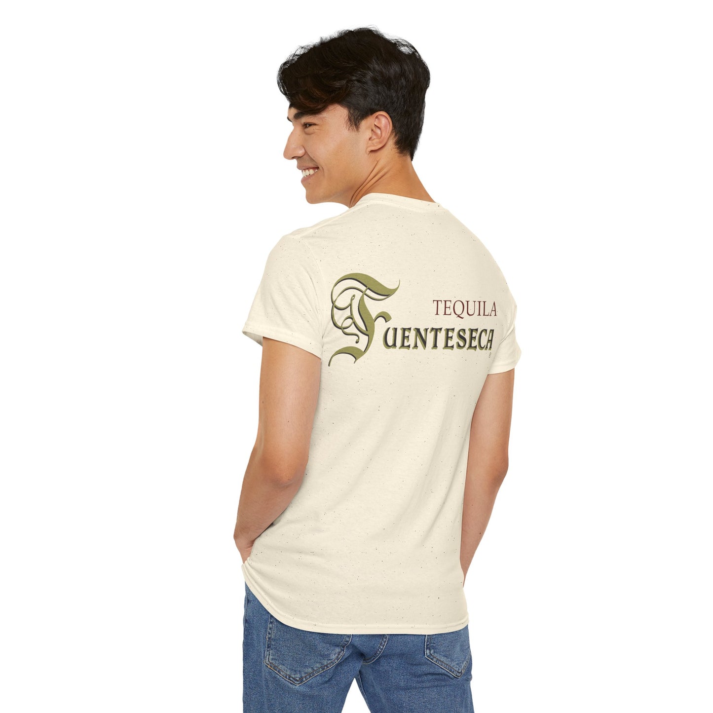 Fuenteseca Tequila Short Sleeve Gildan 5000 T-Shirt with Front and Back Logo