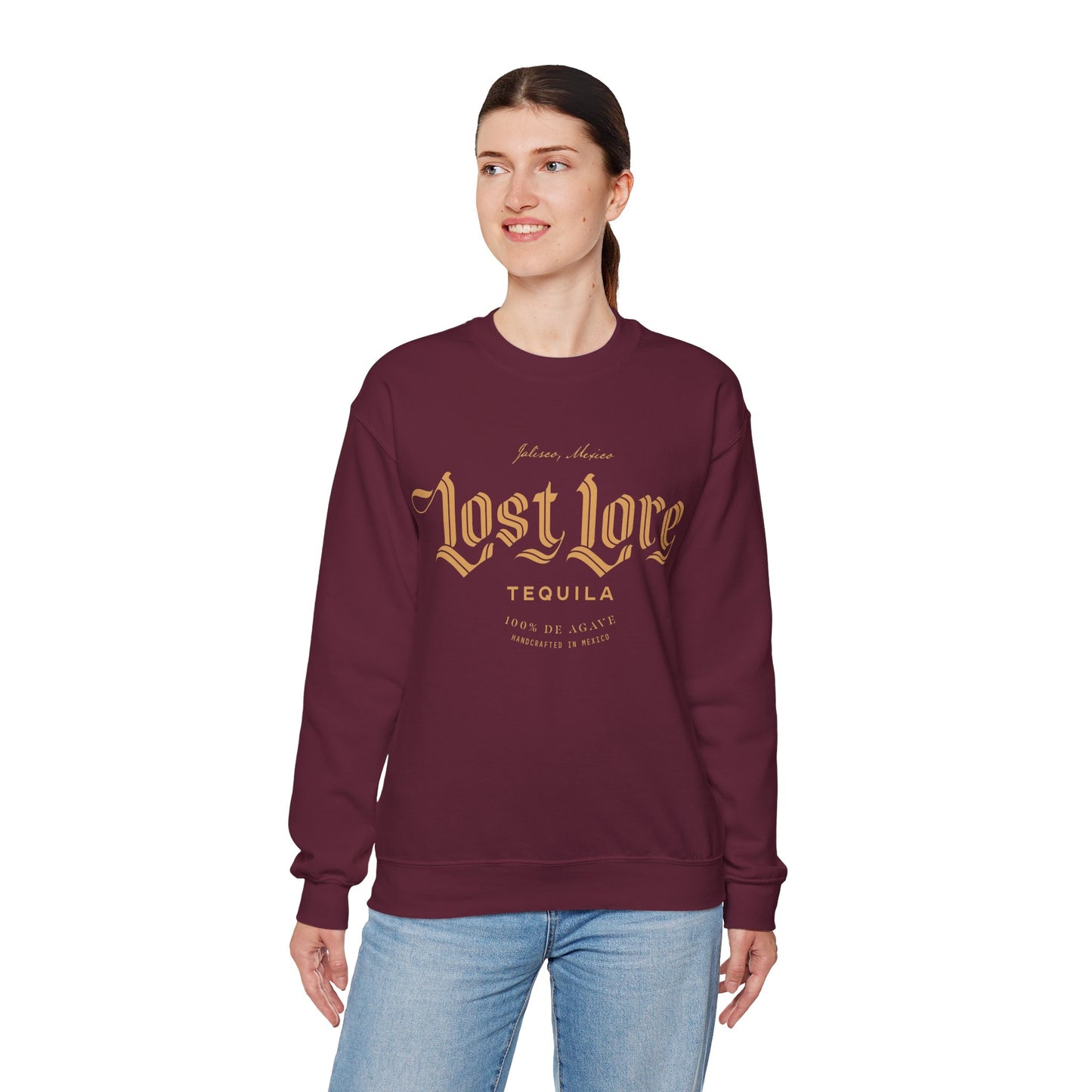 Lost Lore Tequila Gilden 18000 Crewneck Sweatshirt with Front Logo