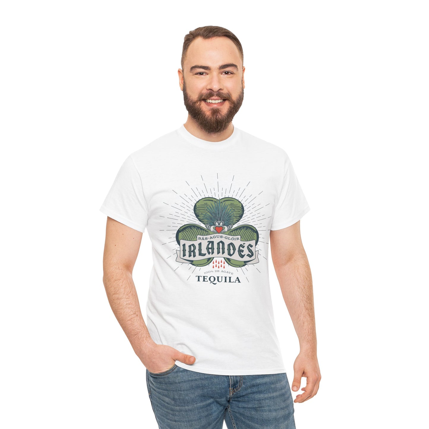 Irlande's Tequila Short Sleeve Gildan 5000 T-Shirt with Front Logo