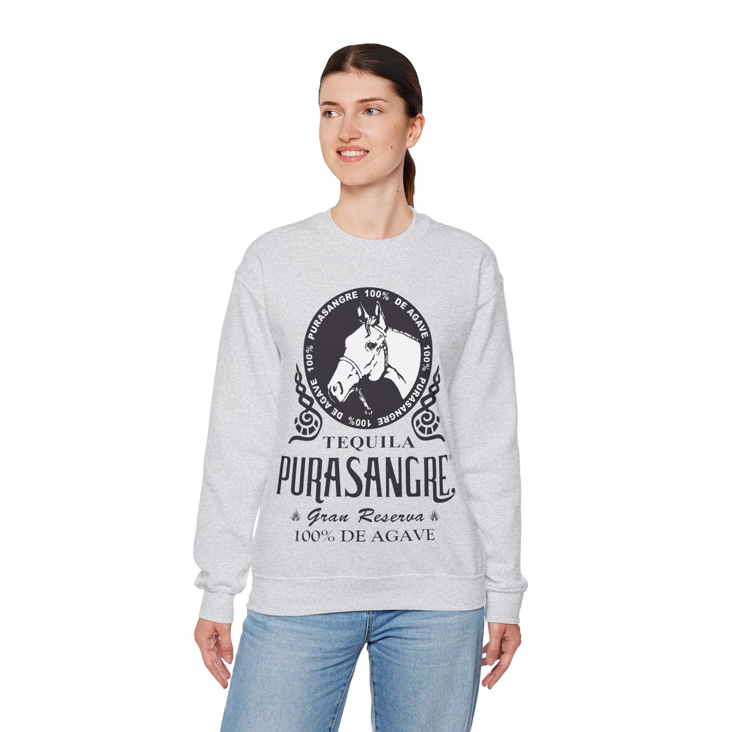 Purasangre Tequila Gilden 18000 Crewneck Sweatshirt with Front Logo