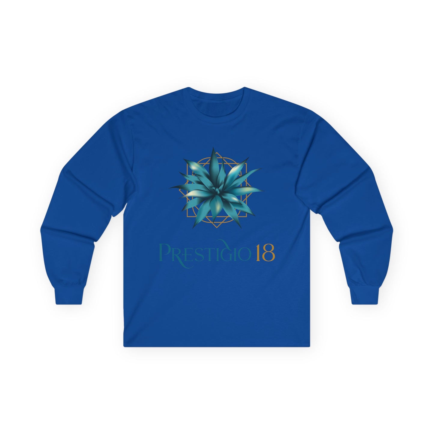 Prestigio 18 Tequila Long Sleeve Gildan 2400 T-Shirt with Front Logo