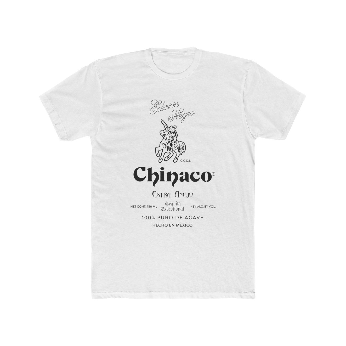 Chinaco Tequila Retro Short Sleeve Next Level 3600 T-Shirt with Front Logo