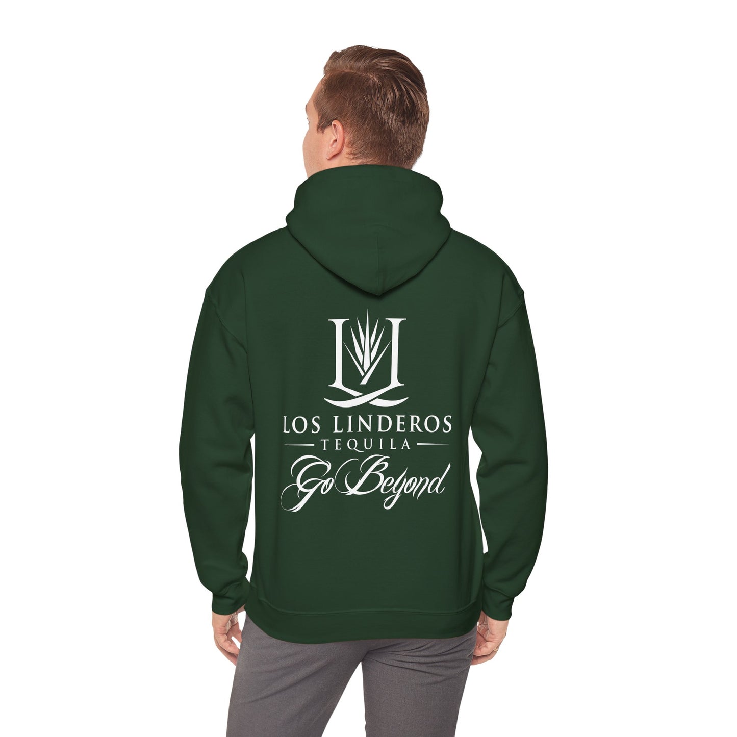 Los Linderos Tequila Gilden 18500 Hoodie with Front and Back Logo