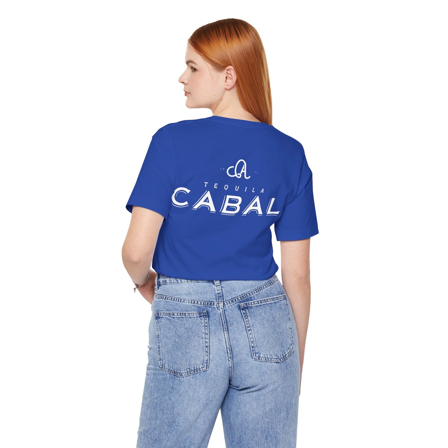 Cabal Tequila Short Sleeve Bella+Canvas 3001 T-Shirt with Front and Back Logo