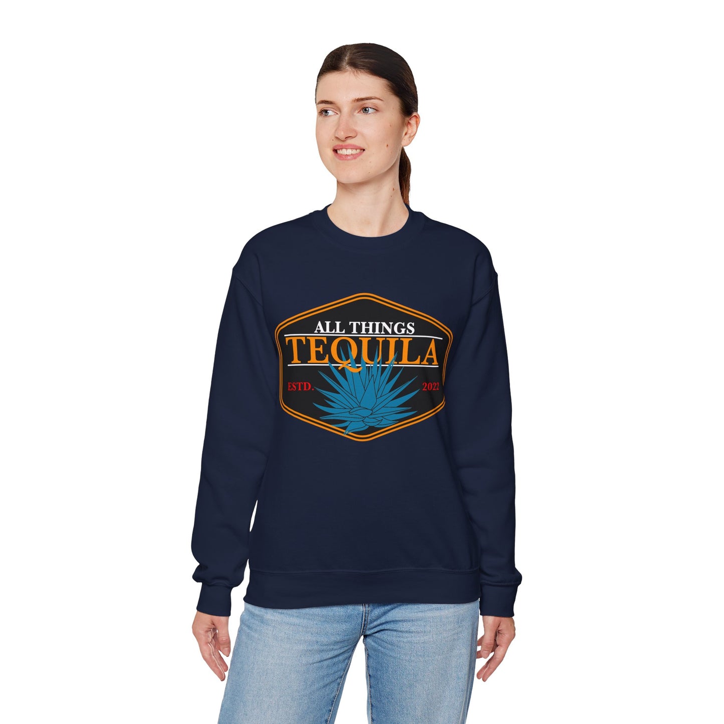 All Things Tequila Gilden 18000 Crewneck Sweatshirt with Front Logo