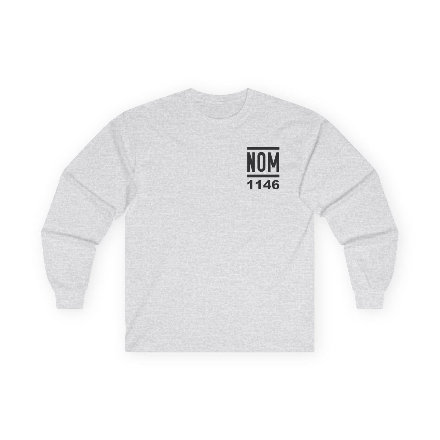 NOM 1146 Long Sleeve Gildan 2400 T-Shirt with Front and Back Logo