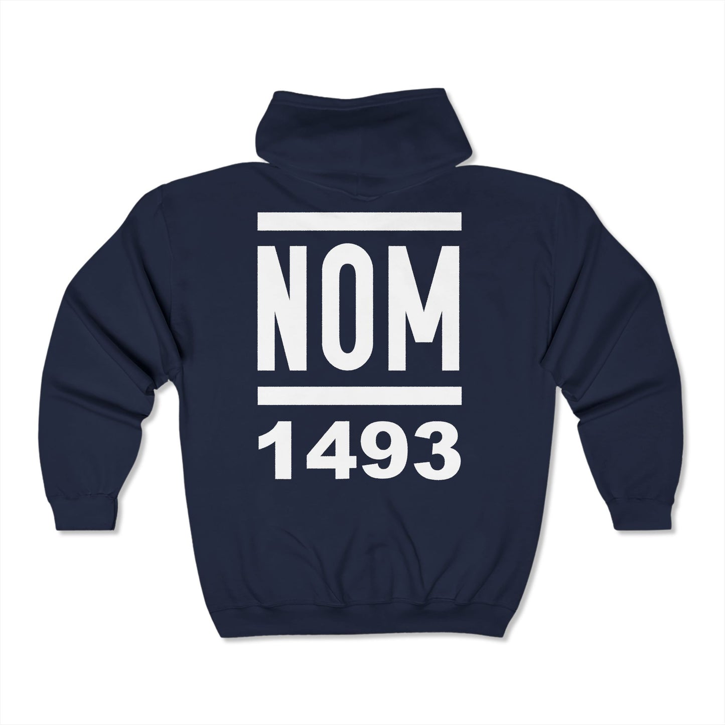 NOM 1493 Gildan 18600 Zip-Up Hooded Sweatshirt