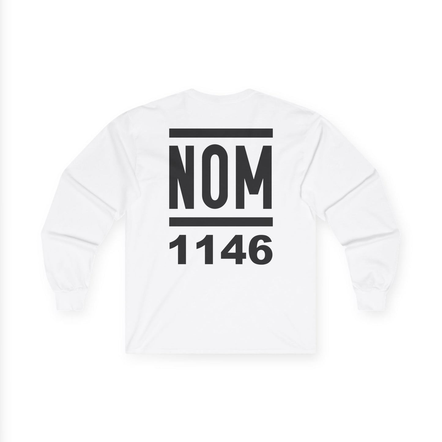 NOM 1146 Long Sleeve Gildan 2400 T-Shirt with Front and Back Logo