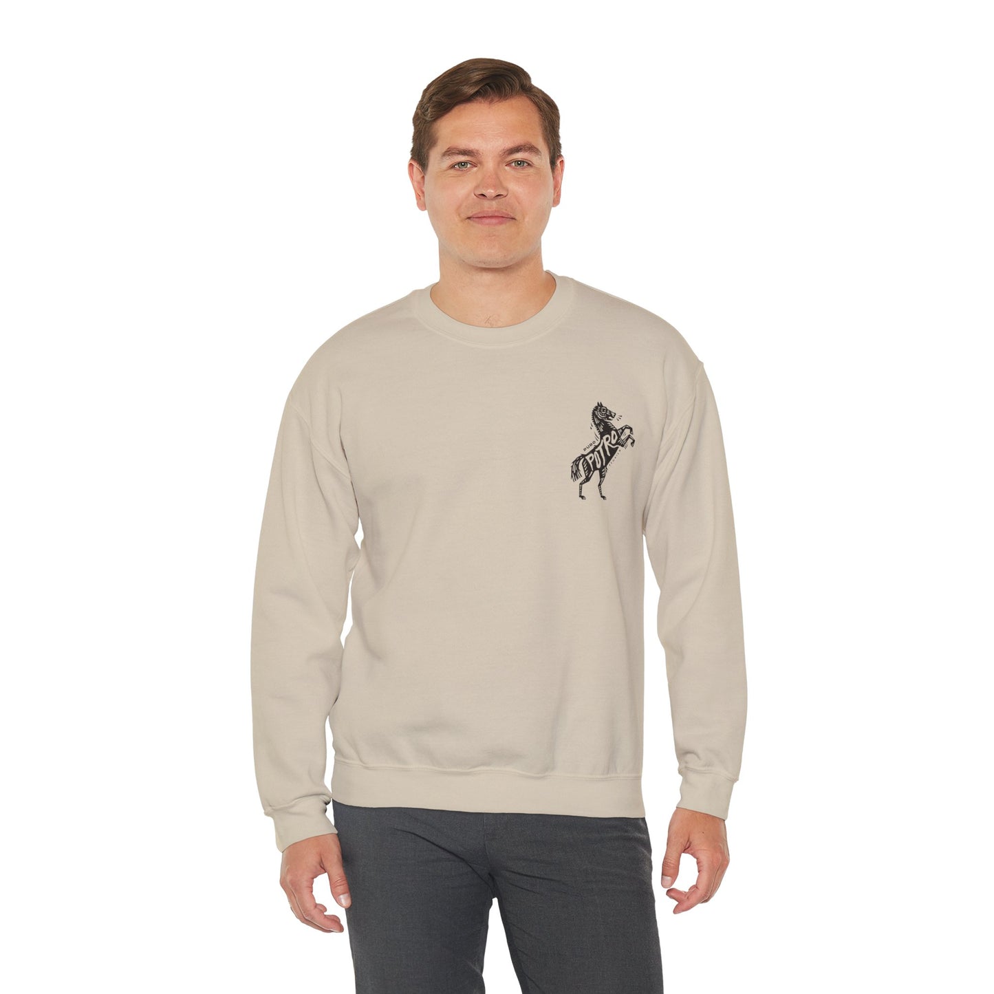 Puro Potro Tequila Gilden 18000 Crewneck Sweatshirt with Front and Back Logo