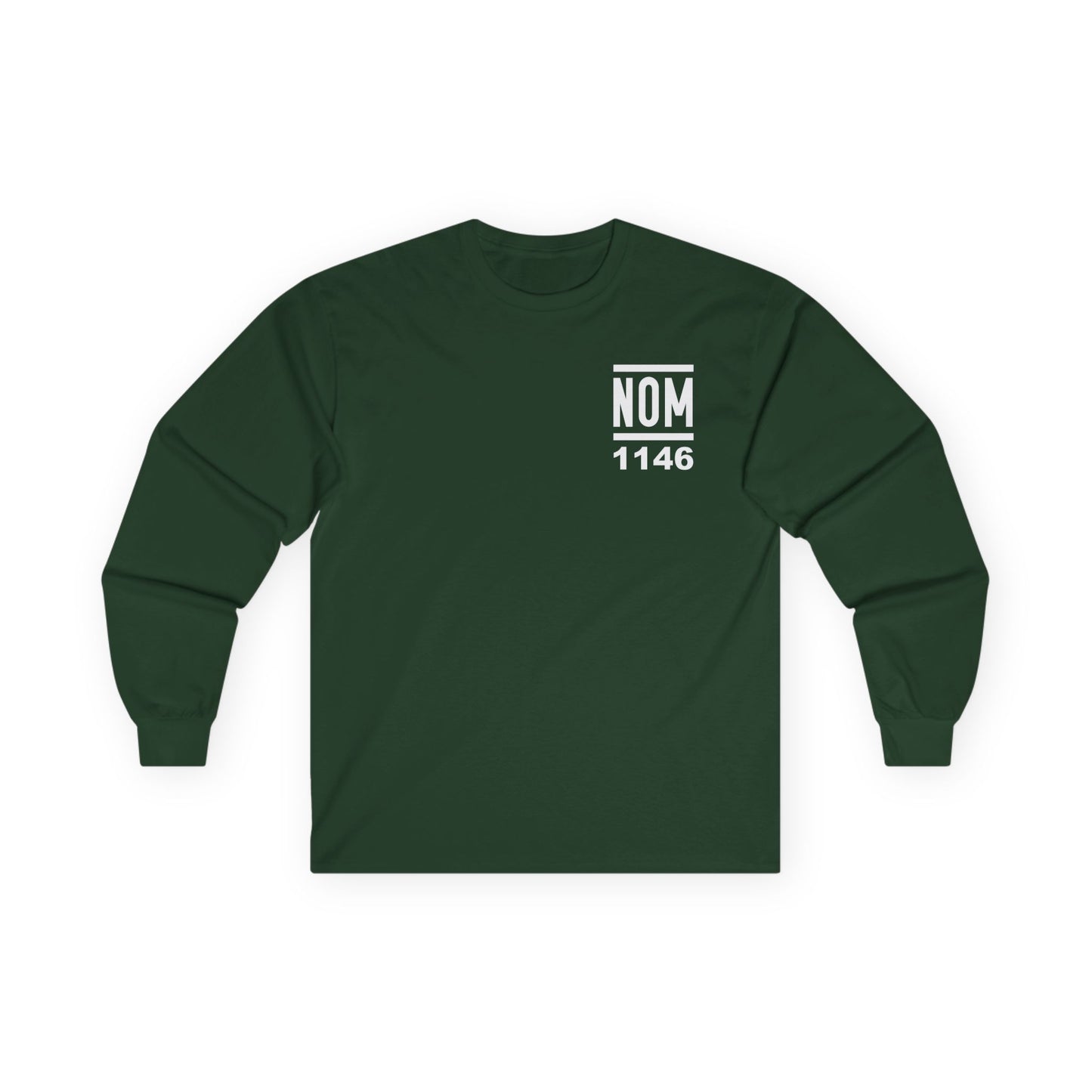 NOM 1146 Long Sleeve Gildan 2400 T-Shirt with Front and Back Logo